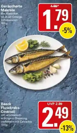 WEZ Geräucherte Makrele Angebot