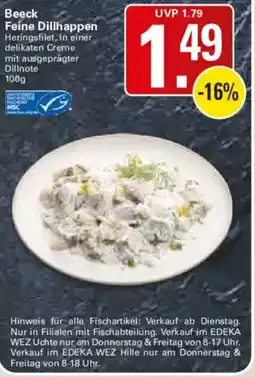 WEZ Beeck Feine Dillhappen Angebot