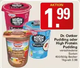 WEZ Dr. Oetker Pudding oder High Protein Pudding Angebot