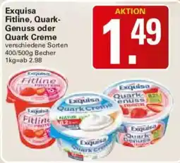 WEZ Exquisa Fitline, Quark-Genuss oder Quark Creme Angebot