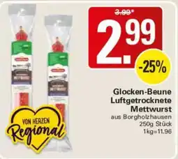 WEZ Glocken-Beune Luftgetrocknete Mettwurst Angebot