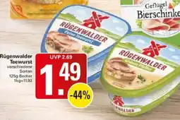 WEZ Rügenwalder Teewurst Angebot