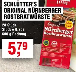 Handelshof SCHLÜTTER'S ORIGINAL NÜRNBERGER ROSTBRATWÜRSTE Angebot