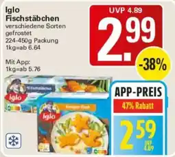WEZ Iglo Fischstäbchen Angebot