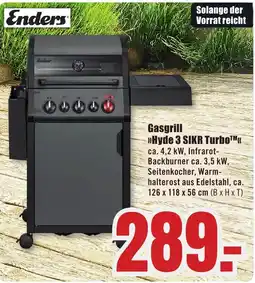 B1 Discount Baumarkt Enders Gasgrill »Hyde 3 SIKR Turbo™« Angebot