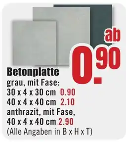 B1 Discount Baumarkt Betonplatte Angebot