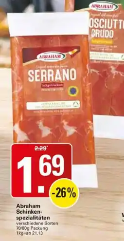 WEZ Abraham Schinkenspezialitäten Angebot