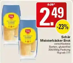 WEZ Schär Meisterbäcker Brot Angebot