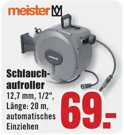 B1 Discount Baumarkt meister Schlauchaufroller Angebot