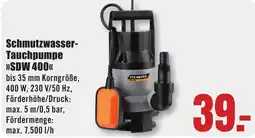 B1 Discount Baumarkt Schmutzwasser-Tauchpumpe SDW 400 STEINBERG Angebot
