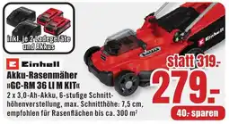 B1 Discount Baumarkt Einhell Akku-Rasenmäher »GC-RM 36 LI M KIT« Angebot