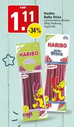 WEZ Haribo Balla Stixx Angebot