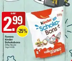 WEZ Ferrero kinder Schokobons Angebot