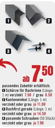 B1 Discount Baumarkt Schürze für Dachrinne Angebot