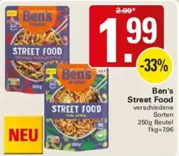 WEZ Ben's Street Food Angebot