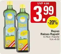 WEZ Rapso Reines Rapsöl Angebot