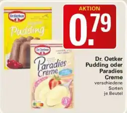 WEZ Dr. Oetker Pudding oder Paradies Creme Angebot