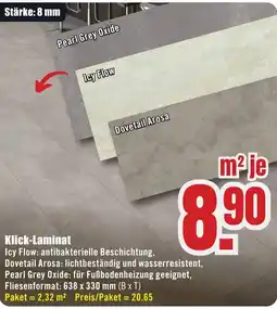 B1 Discount Baumarkt Klick-Laminat Angebot