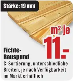 B1 Discount Baumarkt Fichte-Rauspund Angebot