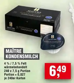 Handelshof MAÎTRE KONDENS MILCH Angebot