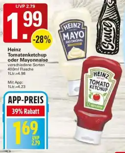 WEZ Heinz Tomatenketchup oder Mayonnaise Angebot