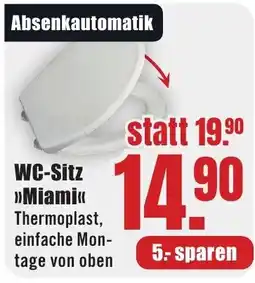 B1 Discount Baumarkt WC-Sitz »Miami« Angebot