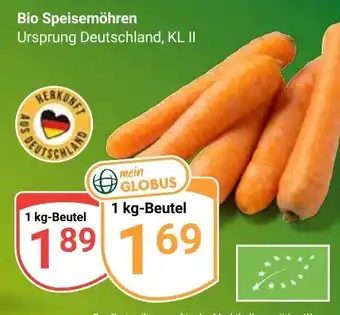 Globus Bio Speisemöhren Angebot