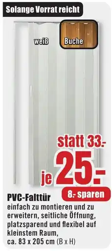 B1 Discount Baumarkt PVC-Falttür Angebot