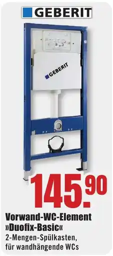 B1 Discount Baumarkt GEBERIT Vorwand-WC-Element »Duofix-Basic« Angebot