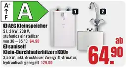 B1 Discount Baumarkt AEG Kleinspeicher Angebot