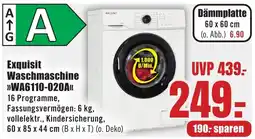 B1 Discount Baumarkt Exquisit Waschmaschine »WA6110-020A« Angebot