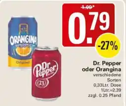 WEZ Dr. Pepper oder Orangina Angebot