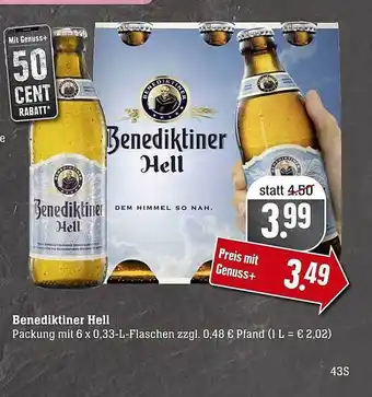 Scheck-in-Center Benediktiner Hell Angebot