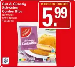 WEZ Gut & Günstig Schweine Cordon Bleu Angebot