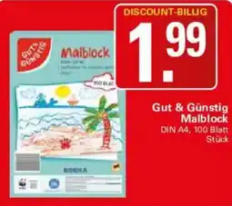 WEZ Gut & Günstig Malblock Angebot