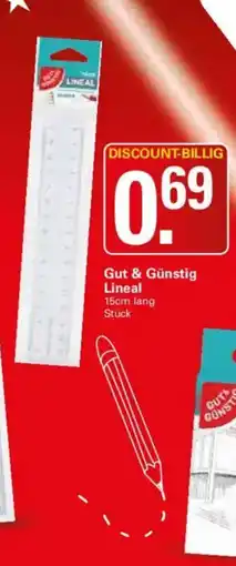 WEZ Gut & Günstig Lineal Angebot