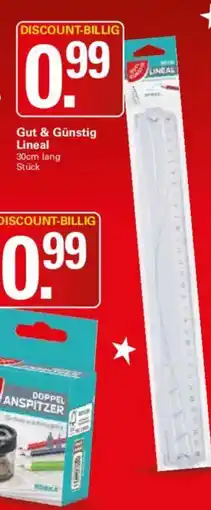 WEZ Gut & Günstig Lineal Angebot