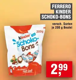 Handelshof Ferrero Kinder Schoko-Bons Angebot