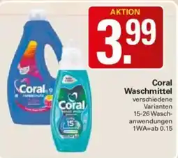 WEZ Coral Waschmittel Angebot