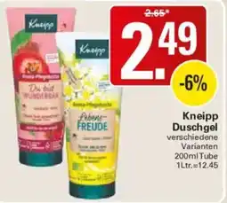 WEZ Kneipp Duschgel Angebot