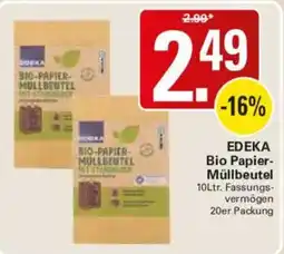 WEZ EDEKA Bio Papier-Müllbeutel Angebot