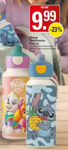 WEZ Mepal Trinkflasche Pop Up Angebot