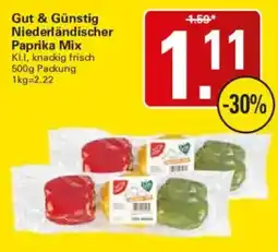 WEZ Gut & Günstig Niederländischer Paprika Mix Angebot