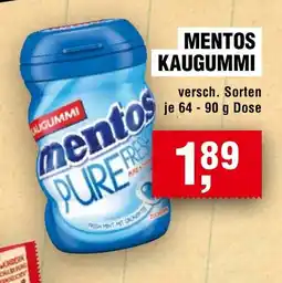 Handelshof MENTOS KAUGUMMI Angebot