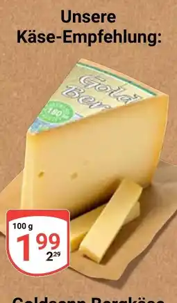 Globus Goldener Bergkäse Angebot