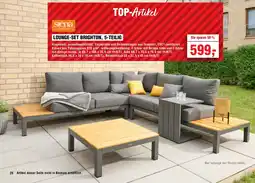 Handelshof siena GARDEN LOUNGE-SET BRIGHTON, 5-TEILIG Angebot