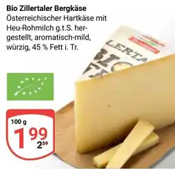Globus Bio Zillertaler Bergkäse Angebot