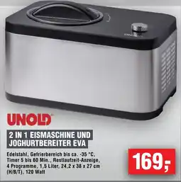 Handelshof UNOLD 2 IN 1 EISMASCHINE UND JOGHURTBEREITER EVA Angebot
