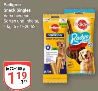 Globus Pedigree Snack Singles Angebot