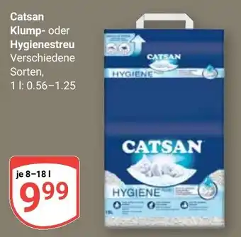 Globus Catsan Klump- oder Hygienestreue Angebot